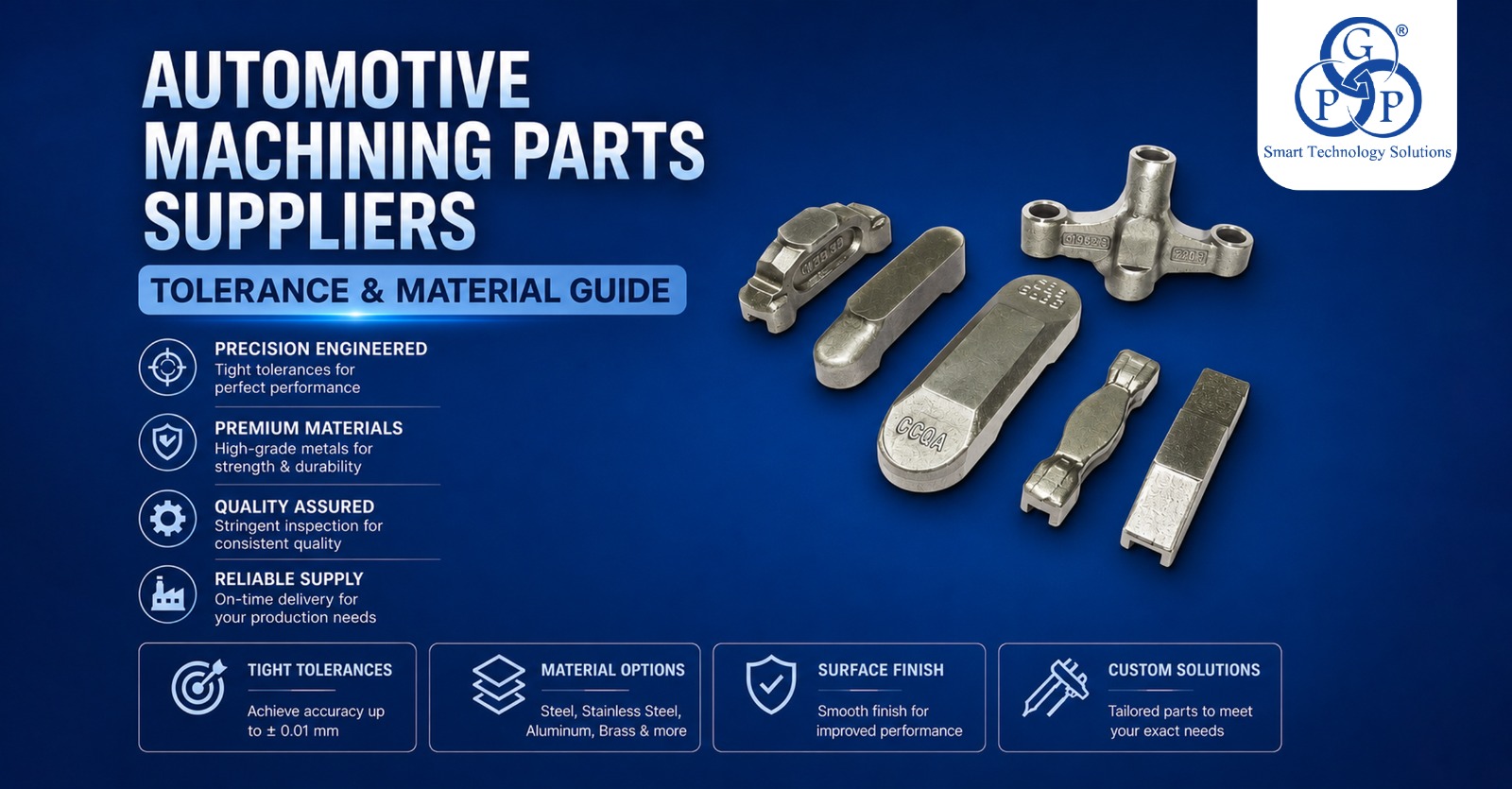 Automotive Machining Parts Suppliers | Tolerance & Material Guide