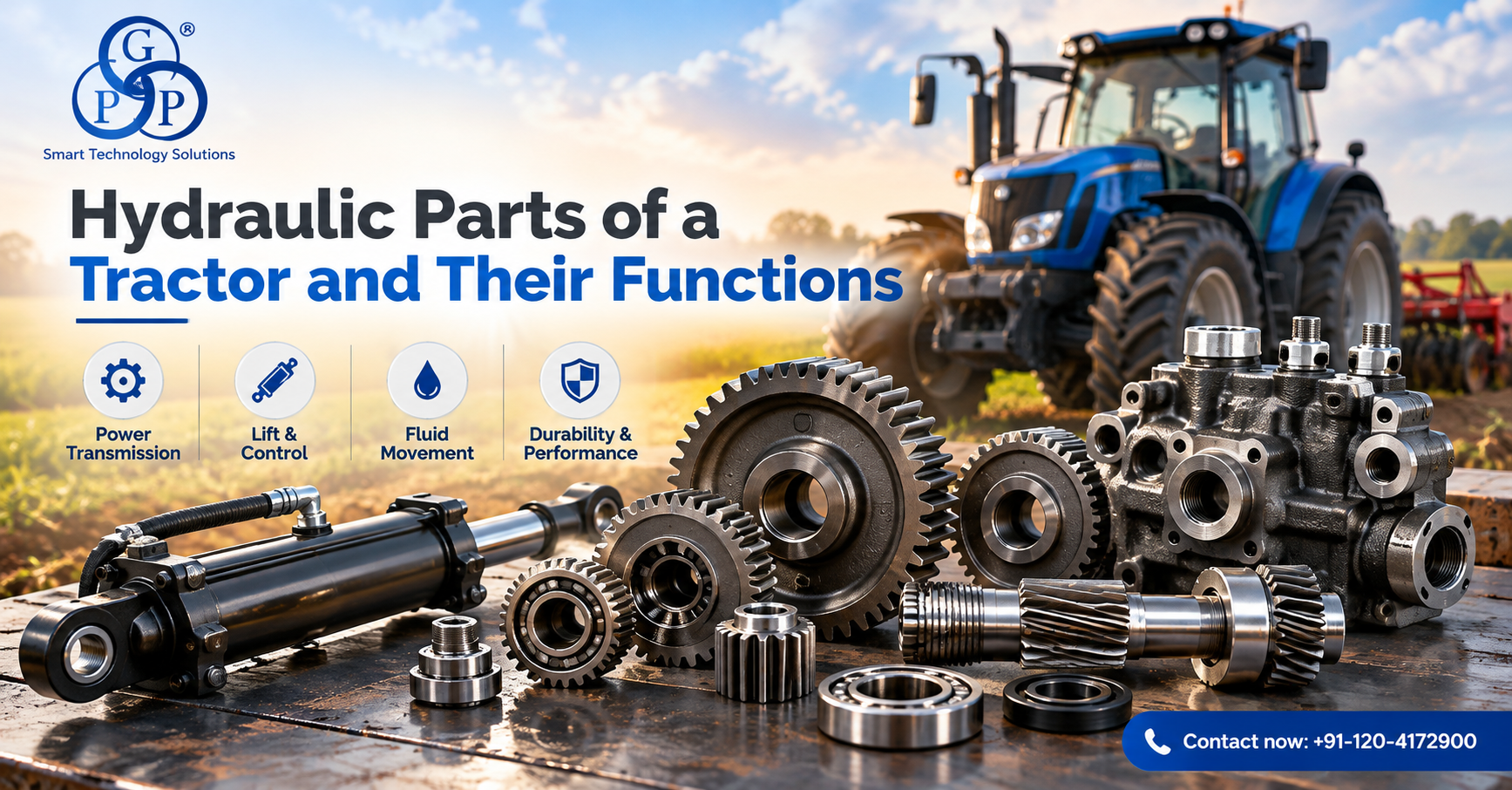 Hydraulic Parts of a Tractor and Their Functions